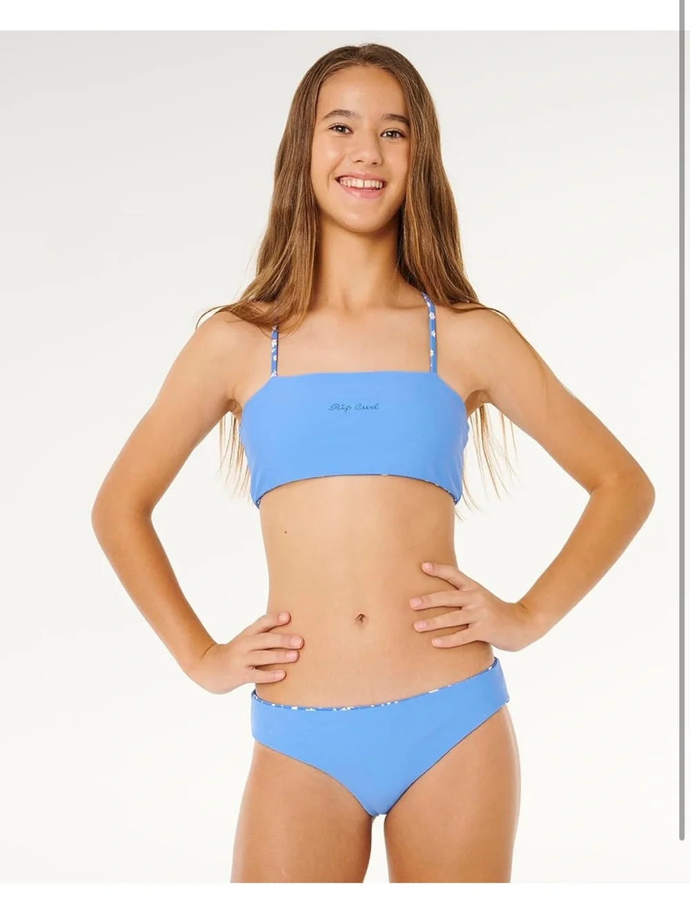 Rip Curl Girls' Sunshine Reversible Bikini Top and Bottom Set. 2434/bb11-2